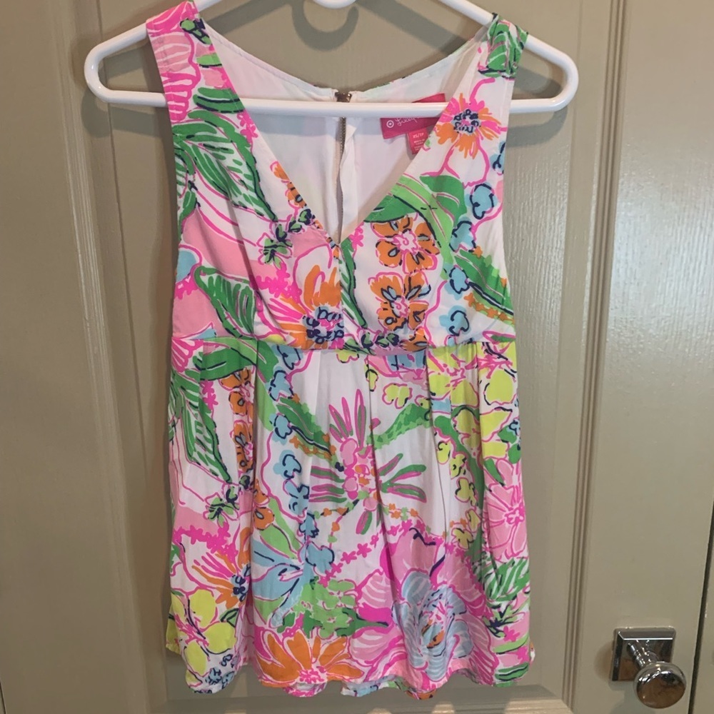 Lilly Pulitzer Sleeveless V-Neck Top XS